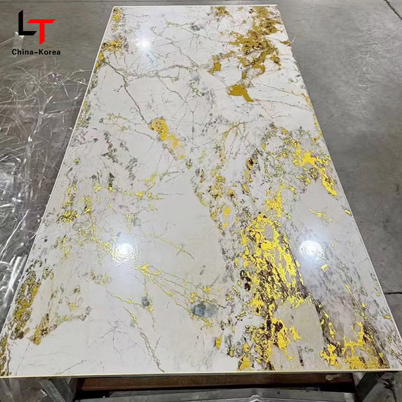 防水 1220×2440mm 3mm PVC UV ボード、内壁パネル装飾用、高光沢仕上げ、住宅オフィスデザイン装飾用