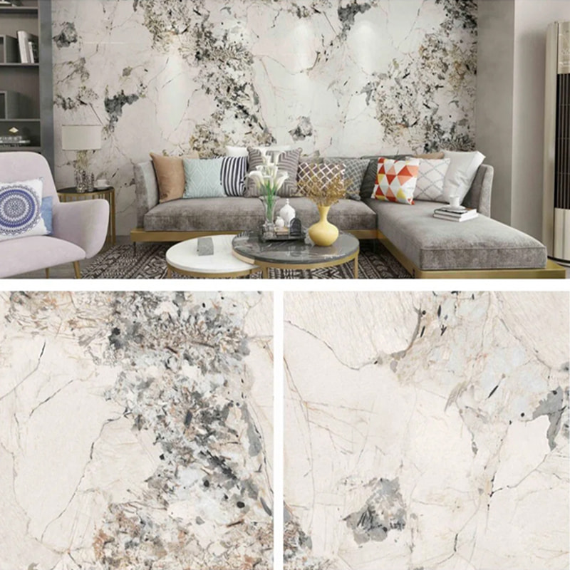 1220 ミリメートル× 2440 ミリメートル SPC 壁パネル浴室壁ボード防水性と難燃性環境に優しいインテリア UV 装飾パネル