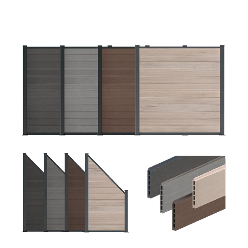 木材プラスチック複合 Wpc フェンスホームガーデン中庭フェンスパネルよりも優れたビニール Pvc フェンス防水屋外プライバシーボード Hdpe
