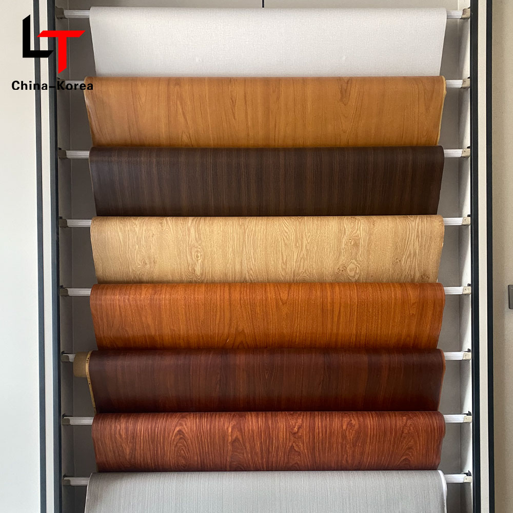 3D 5D 印刷ラミネート熱伝達フィルム PVC 家具装飾フィルム真空プレス箔ドア壁パネル WPC UV ボード