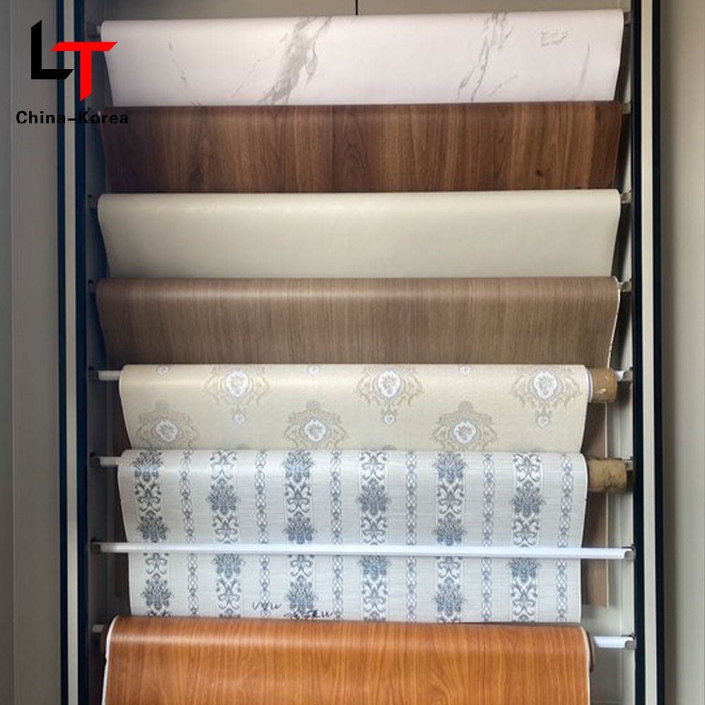 3D 5D 印刷ラミネート熱伝達フィルム PVC 家具装飾フィルム真空プレス箔ドア壁パネル WPC UV ボード