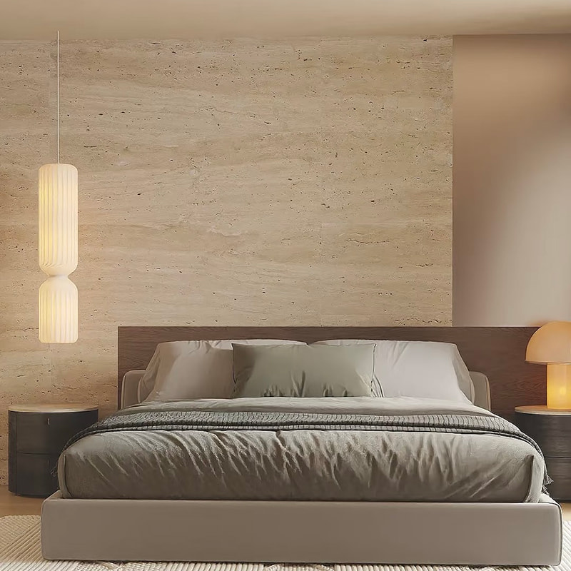 耐火タイルベニヤフェイクインテリア曲げ可能な軟質壁クラッディングトラバーチン人工柔軟な軟石壁パネル