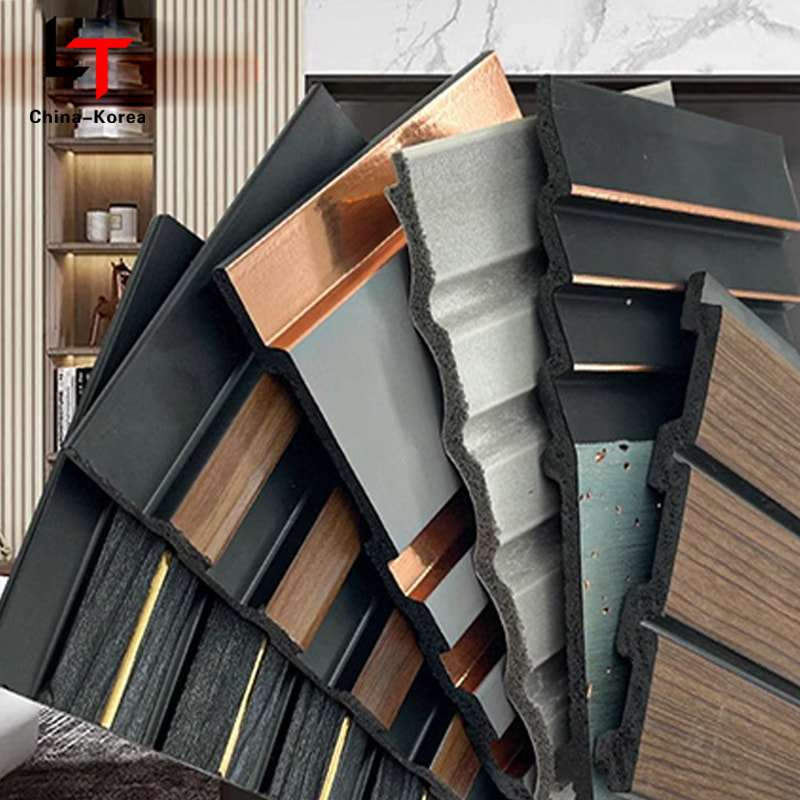 装飾防水 Ps 壁パネルの色新しいタイプ屋内ベースボード革ポリスチレングラフィックデザインモダンなカスタマイズされた色