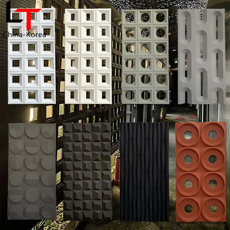 防水屋外 PU フェイクストーンタイル固体表面石外壁パネル柔軟なクラッド壁用人工石